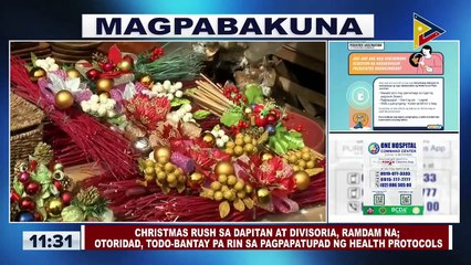 Christmas rush sa Dapitan at Divisoria, ramdam na; Awtoridad, todo-bantay pa rin sa pagpapatupad ng health protocols