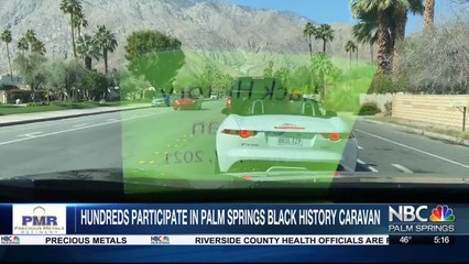 Hundreds participate in Palm Springs caravan celebrating Black History Month