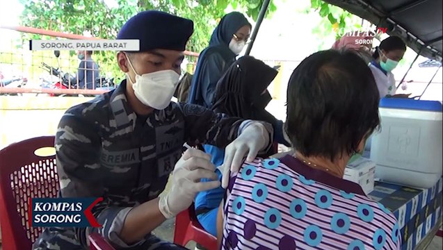 Serbuan Vaksinasi Tni Angkatan Laut Menyasar Warga Distrik Manoi