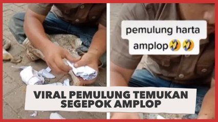 Viral Pemulung Temukan Segepok Amplop, Warganet Ikut Deg-degan Lihat Isinya