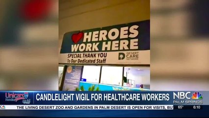 Community Members Hold New Year Candlelight Vigil Honoring Hospital Workers