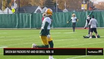 Green Bay Packers Pat-And-Go Drill: Nov. 10