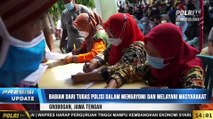 PRESISI Update 14.00 WIB : Bhabinsa Polres Grobogan Bantu Lansia Saat Vaksinasi