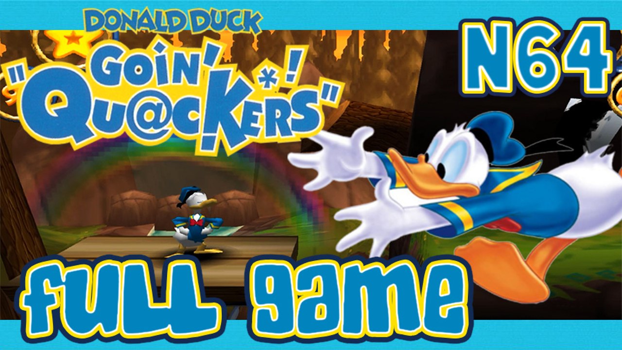 Donald Duck: Goin' Quackers | Quack Attack Walkthrough FULL GAME Longplay (N64)