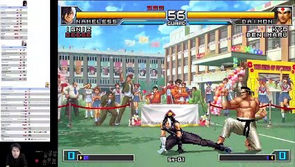 (PC) KOF 2002 Unlimited Match - 22 - Edit Team - Nameless, Igniz, Nightmare Geese - Lv 7