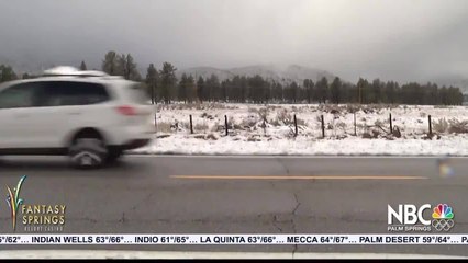 Snow Storm Hits Idyllwild