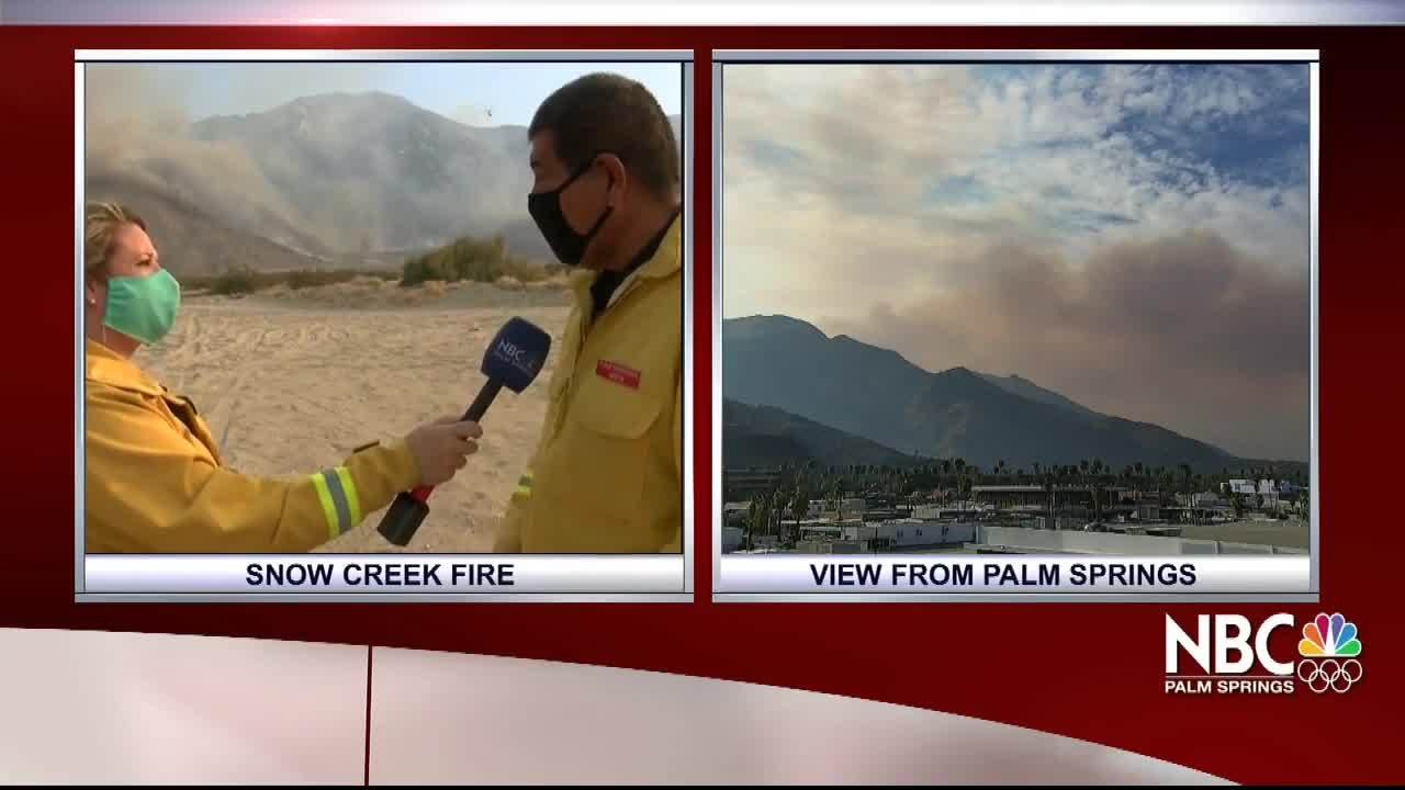 Fire near Palm Springs