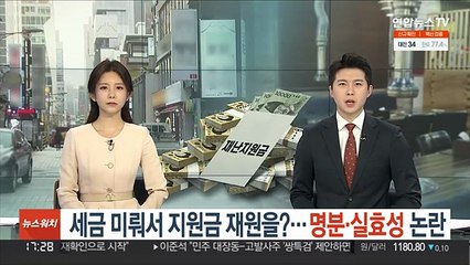 세금 미뤄서 지원금 재원을?…명분ㆍ실효성 논란
