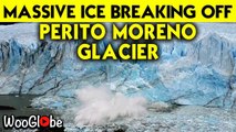 'Two MASSIVE chunks of ice break off of popular glacier in Argentina  '