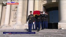 11-Novembre: le cercueil d'Hubert Germain s'apprête à quitter les Invalides