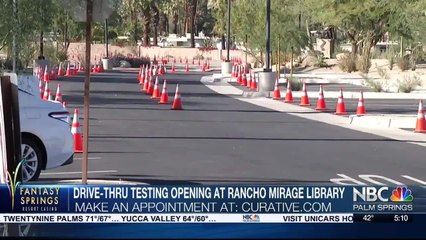 Rancho Mirage Library hosts drive-thru coronavirus testing