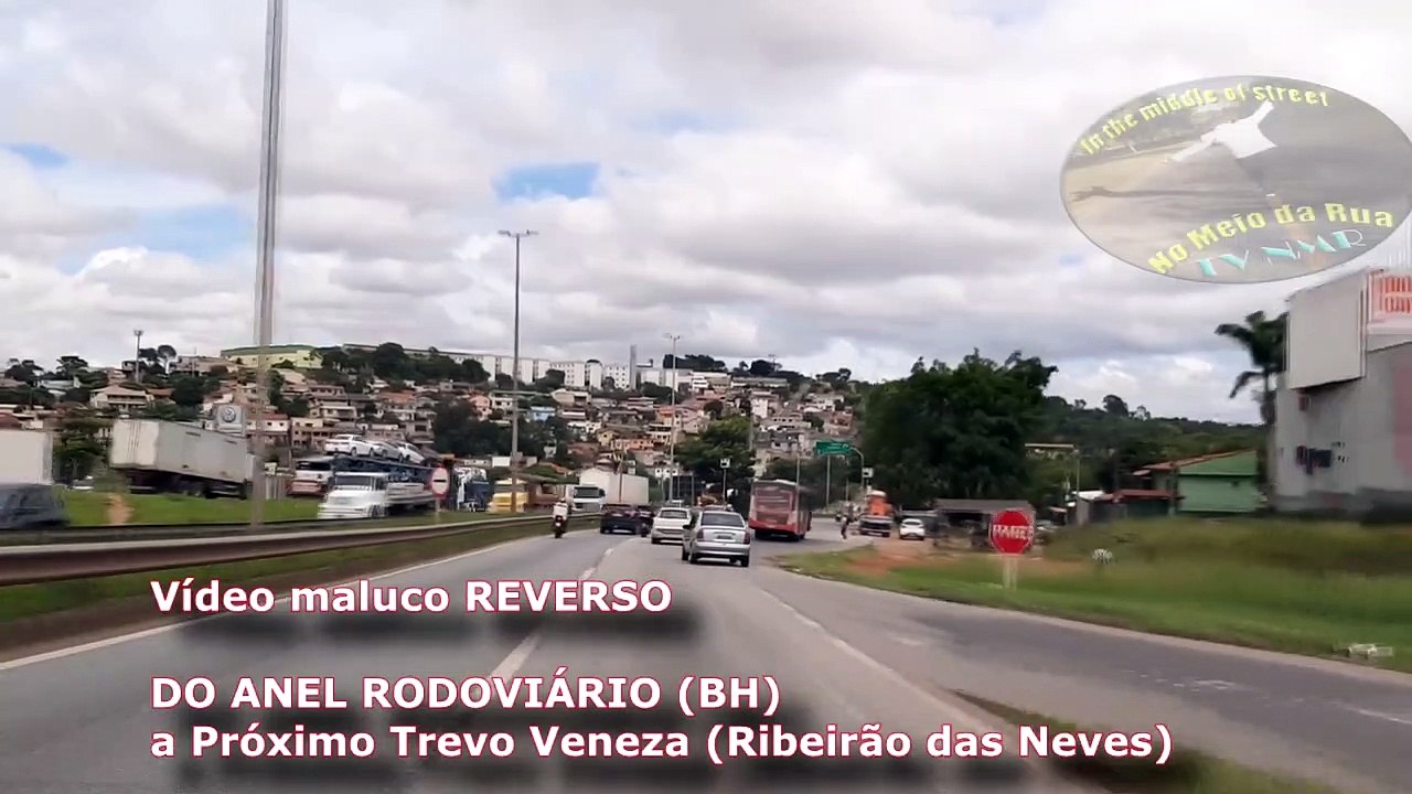 Uma viagem "DE COSTAS" do Anel Rodoviário (BH) até o Veneza (Ribeirão das Neves). Veja a rodovia por outro formato