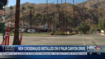 New Crosswalks Installed on E. Palm Canyon in Palm Springs
