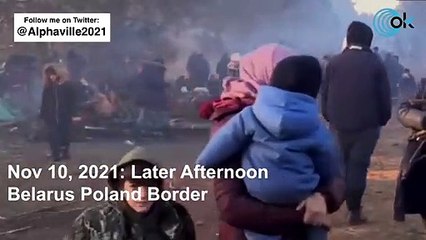 Así es "La Jungla": el poblado de iraquíes instalados en la frontera de Bielorrusia con Polonia