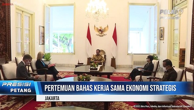 Presiden Jokowi Terima Menlu Inggris, Elizabeth Truss MP, Istana Merdeka
