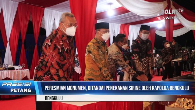 Polda Bengkulu Resmikan Monumen Logo Polda Bengkulu yang berlokasi di lapangan Shelter Mapolda Bengkulu