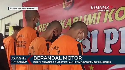 Polisi Tangkap Empat Pelaku Pembacokan Di Sukabumi