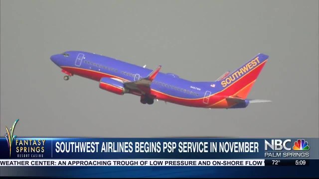 Southwest offering flights from Palm Springs to Bay Area, Phoenix and Denver