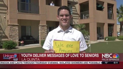 Church Youth Deliver Messages of Love to Seniors