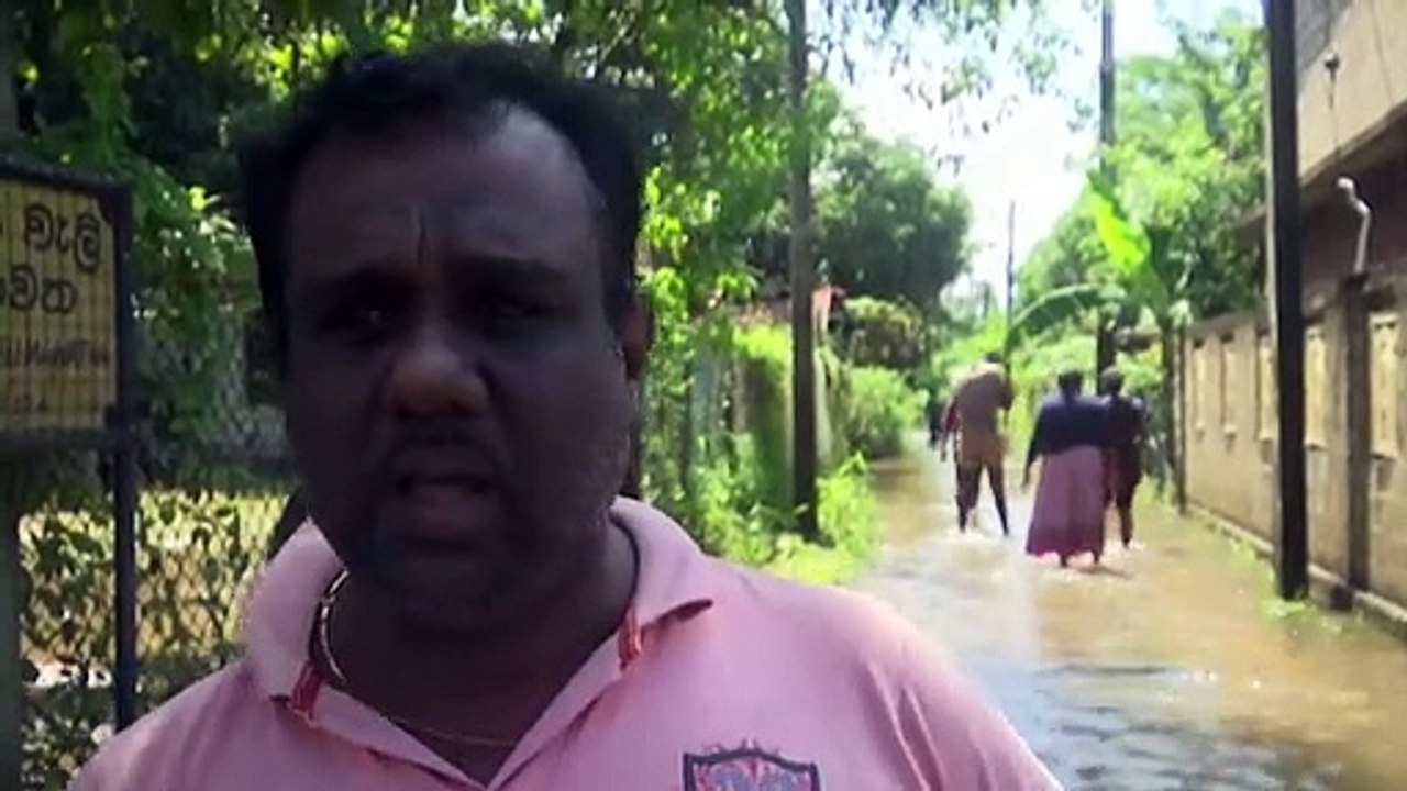Sri Lanka still in knee-deep floodwaters after heavy rain left 25 dead