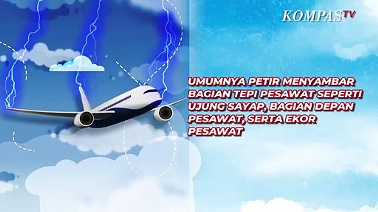 Bagaimana Jika Petir  Menyambar  Pesawat Terbang Begini 