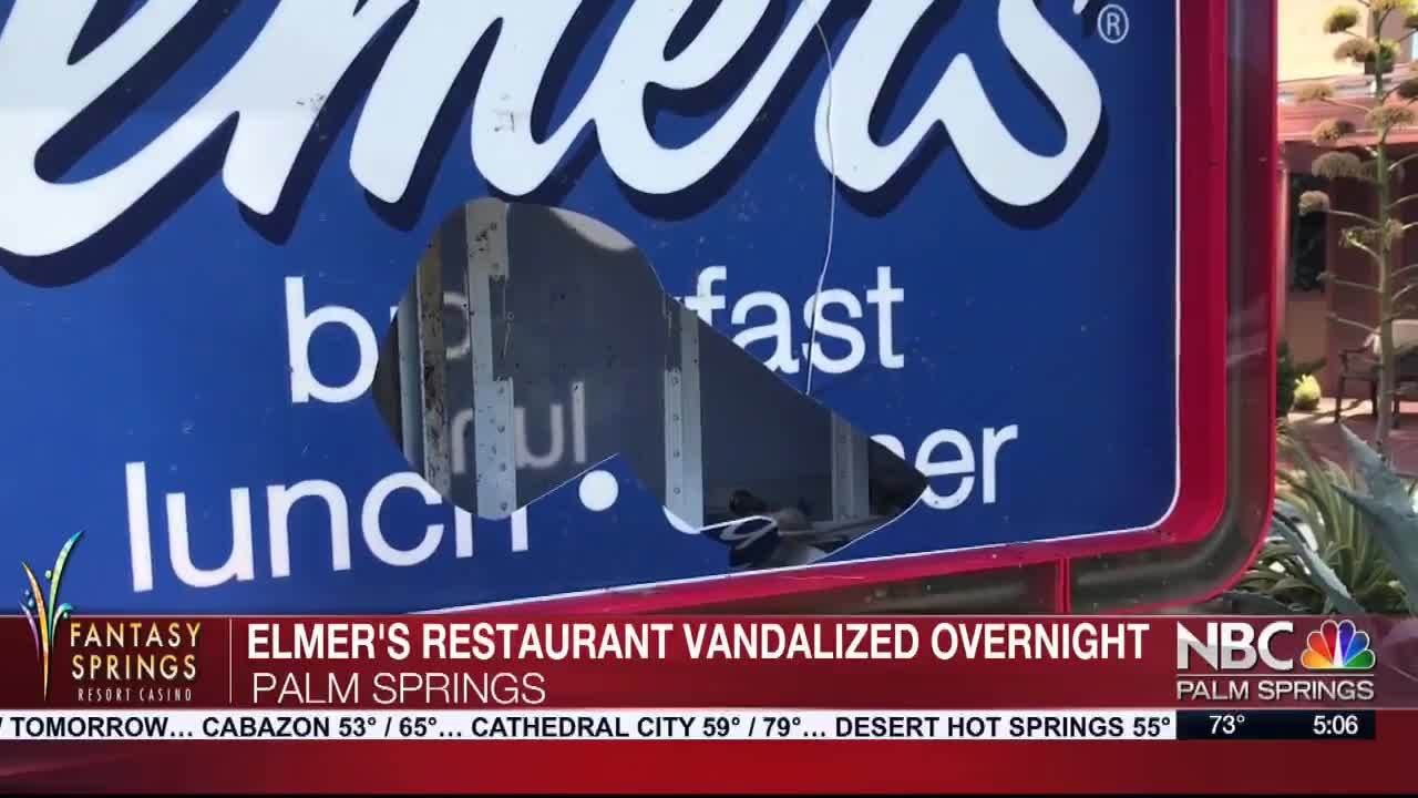 Elmer's Vandalized