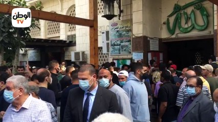 جنازة الفنانة التشكيلية جاذبية سري من مسجد مصطفى محمود