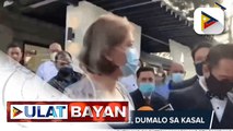 Mga pulitiko, kilalang personalidad at presidential aspirants, nagsama-sama sa kasalan sa Silang, Cavite; Davao City Mayor Sara Duterte, tikom ang bibig sa kanyang plano sa pulitika