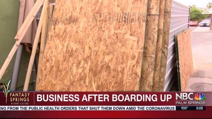 Businesses Reopen After Boarding Up