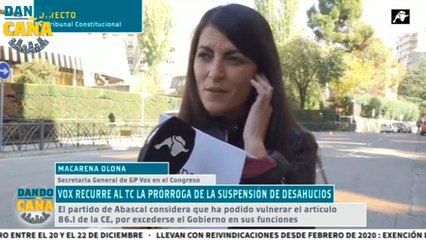Macarena Olona: 'El TC es un órgano político, repartido entre PP y PSOE'