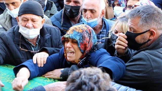 Samuray kılıcıyla öldürülen Başak, son yolculuğuna uğurlandı