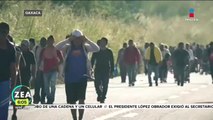 Migrantes avanzaron 12 kilómetros y llegaron a Zacatepec