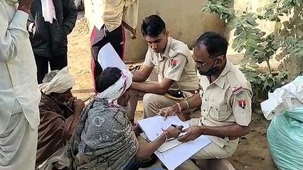ट्रक की टक्कर से दादा-पोते की मौत,आक्रोशित ग्रामीणों ने किया प्रदर्शन