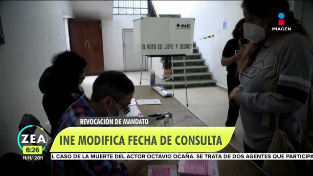 INE modifica fecha de consulta para revocación de mandato