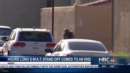 SWAT STANDOFF COMES TO AN END IN INDIO