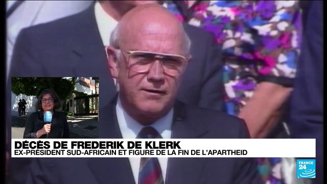 Décès de Frederik Willem de Klerk : ex-président sud-africain et figure de la fin de l'apartheid