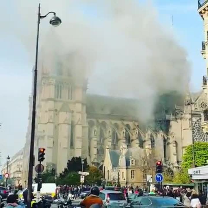 Notre Dame Fire in Paris