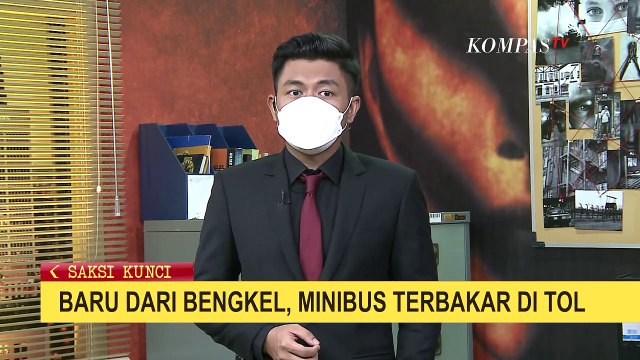 Mobil Minibus Terbakar di Ruas Jalan Tol JORR, Korsleting Mesin Jadi Pemicunya