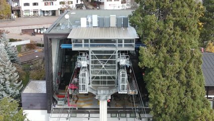 Il cambio della fune visto dal drone. Come si sostituisce la traente di una funivia