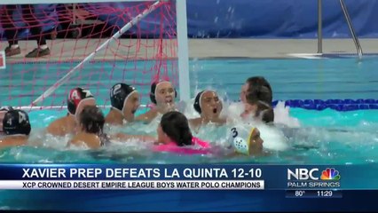 Xavier Prep Boys Water Polo First-Ever Desert Empire League Champions