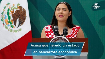 Colima espera que se aplique la ley ante bancarrota y violencia heredada: gobernadora Vizcaíno