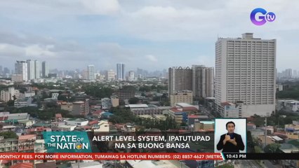 Alert Level System, ipatutupad na sa buong bansa | SONA