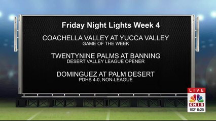 Friday Night Lights: Week 4 Schedule