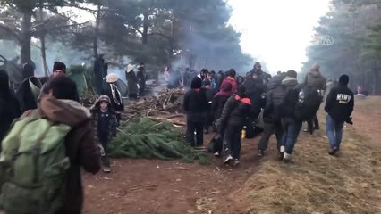 BEYAZ RUSYA - Avrupa'ya gitme hayaliyle Belarus'tan Polonya'ya geçmeye çalışanlardan Mecid, AA'ya videolu mesaj yolladı