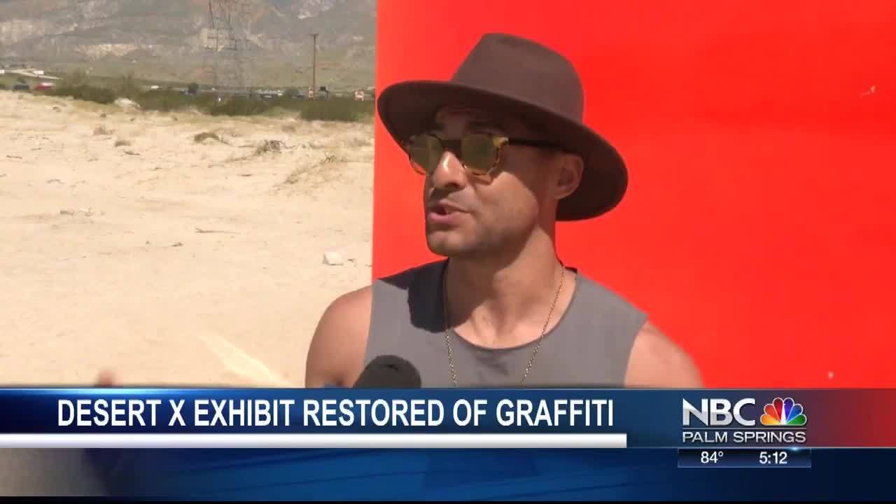 Desert X Installation Graffiti