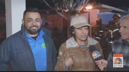 Woman and Puppies Rescued from Indio Apartment Fire