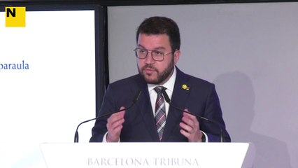 El president del Govern, Pere Aragonès, diu que els pressupostos "han de comptar amb la majoria de la investidura"