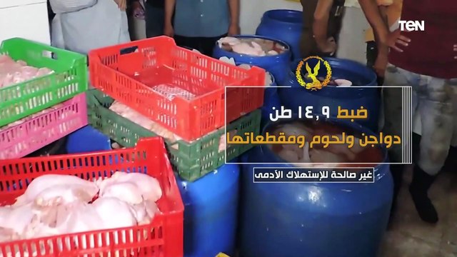 ضبط نحو 15 طن دواجن ولحوم غير صالحة للاستهلاك الآدمي.. تعرف على المموقف الأمني عن يوم الخميس