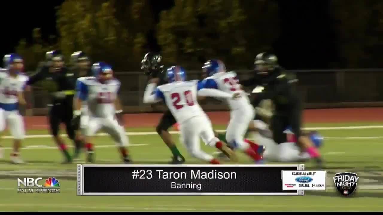 Friday Night Lights: Taron Madison Wins Player of the Week