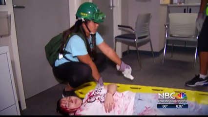 CATHEDRAL CITY HIGH SCHOOL STUDENTS PRACTICE FOR THE “BIG ONE”